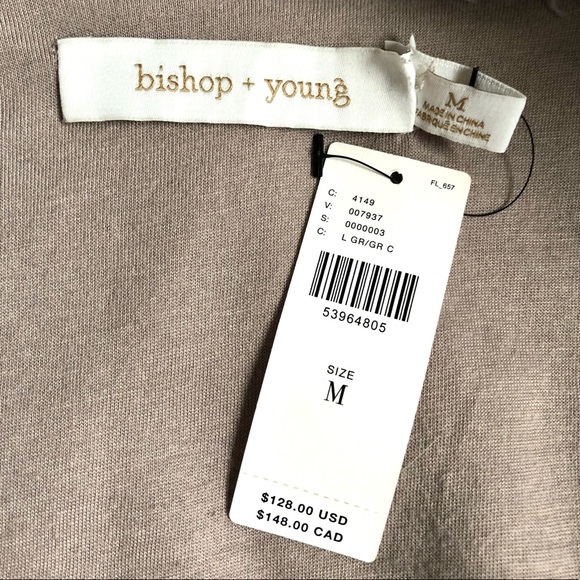 NWT Anthropologie Bishop + Young Gray Rosella Faux Sherpa Teddy Coat Size Medium - Picture 6 of 10